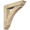Ekena Millwork Thorton Traditional Rough Sawn Bracket w/ Offset Brace, Douglas Fir, 6"W x 26"D x 26"H BKT0604X26X26THR01RDF - alternate 1